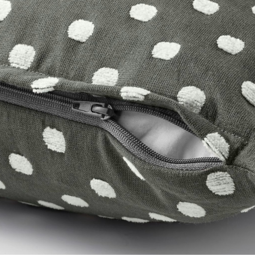 IKEA Taggbraken Pillow Cover Set of 2
Gray & White Polkadot Pattern 20x20